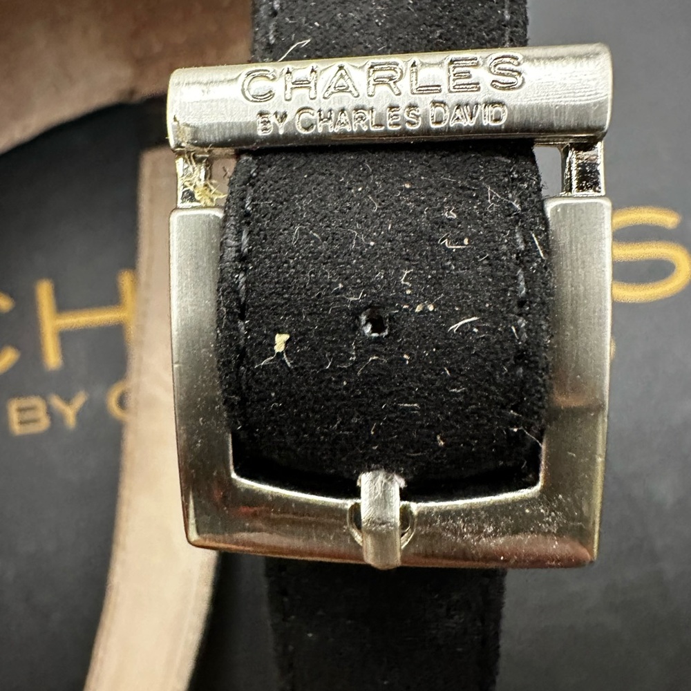 Charles By Charles David Black Strappy Wedges - Picture 4 of 10